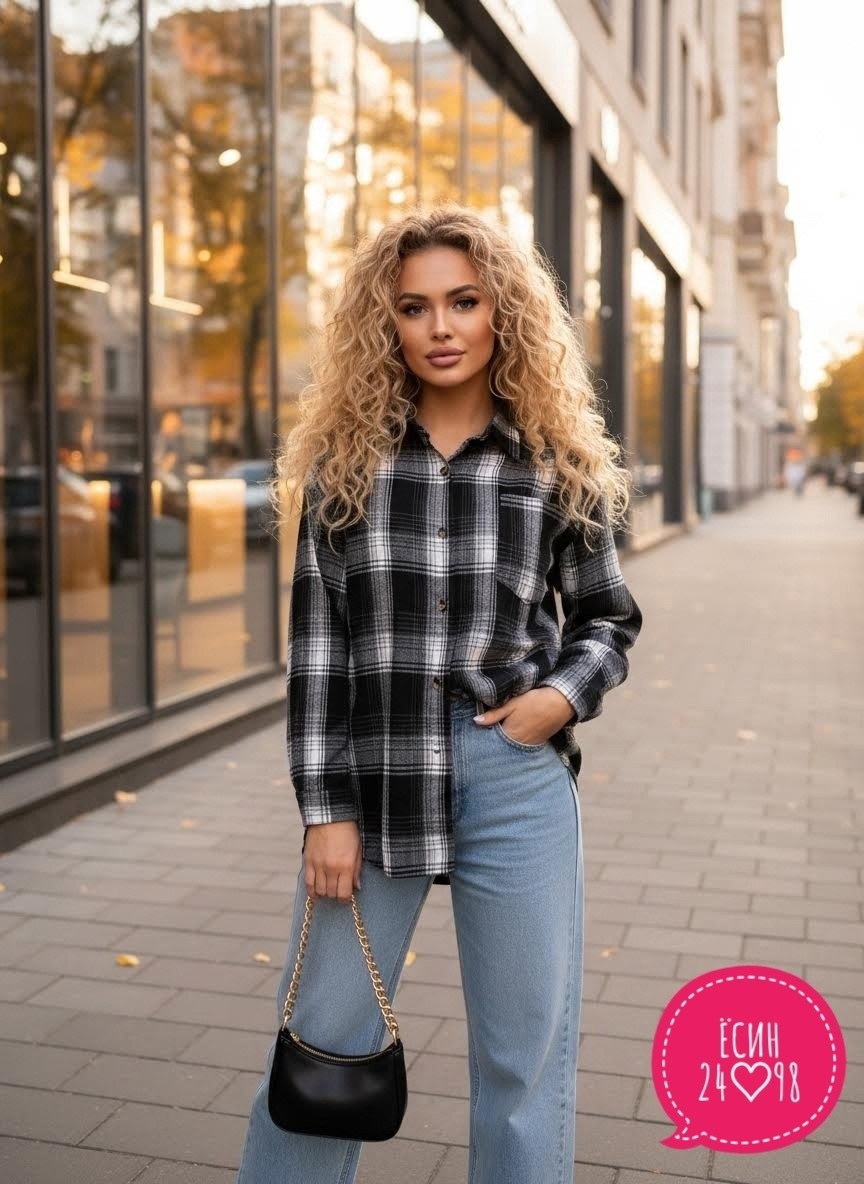 рубашка в клетку женская,рубашка в клетку оверсайз tom joy,рубашка женская,рубашка оверсайз в клетку,клетчатая рубашка