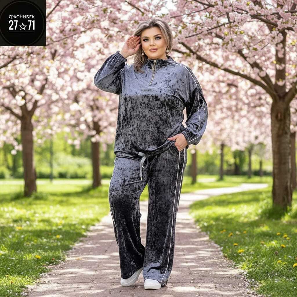 велюровый спортивный костюм больших размеров,велюровый костюм больших размеров ltmoda,велюровый костюм,женский костюм двойка ткань велюр,костюм двойка женский ткань велюр размер 58