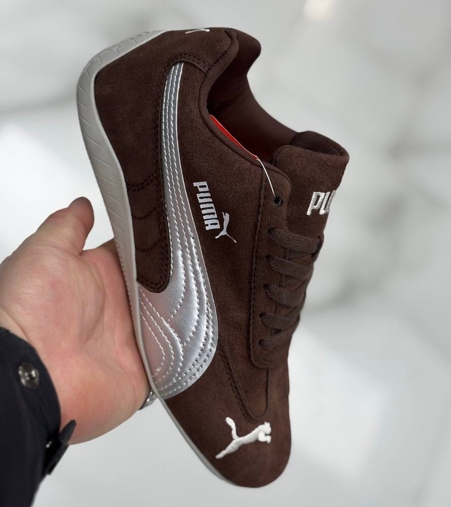 puma коричневые замшевые низкие кроссовки,кроссовки puma,,puma speedcat кроссовки,женские кроссовки puma