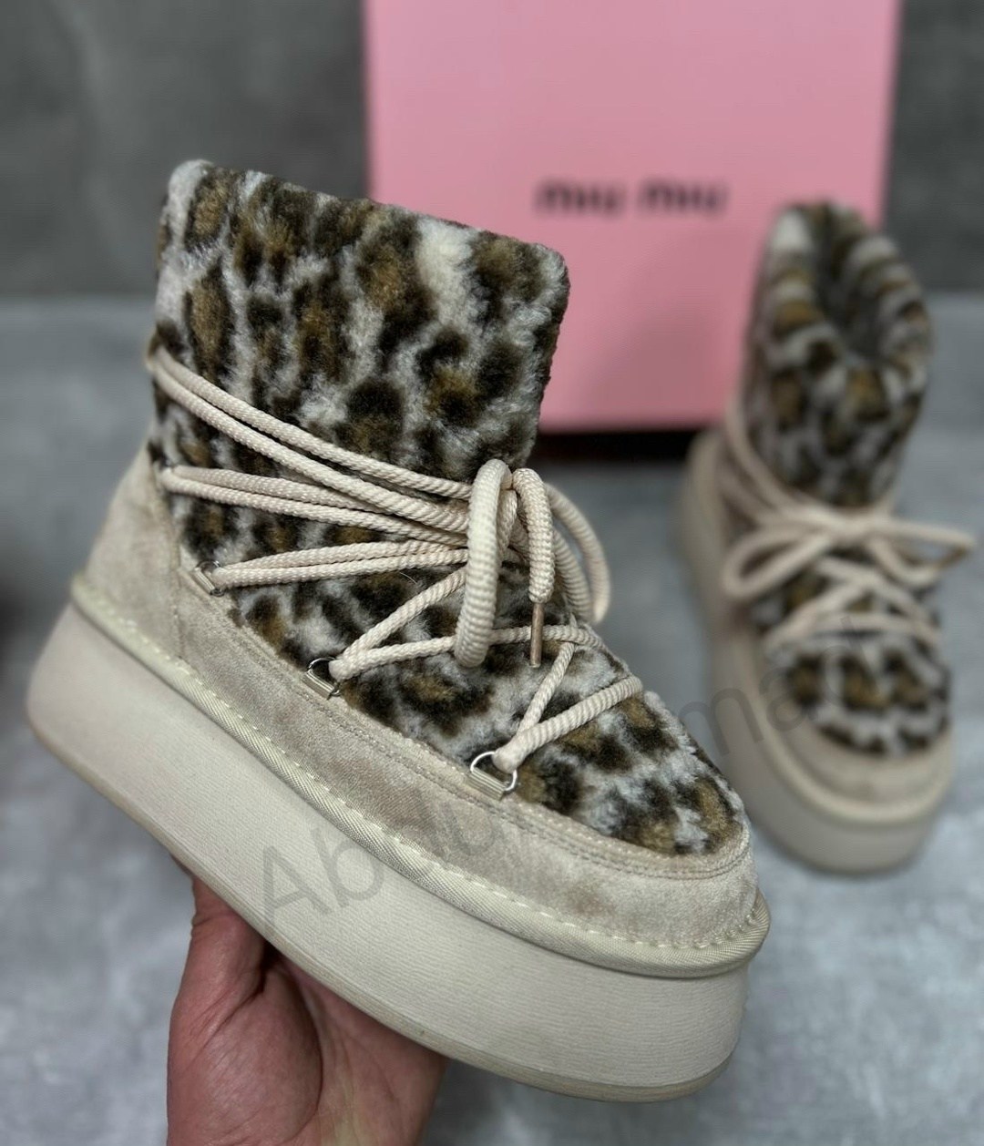 ,угги луноходы меховые на высокой подошве besmoda shoes 256523753,женские угги,угги луноходы меховые на шнуровке besmoda, женская