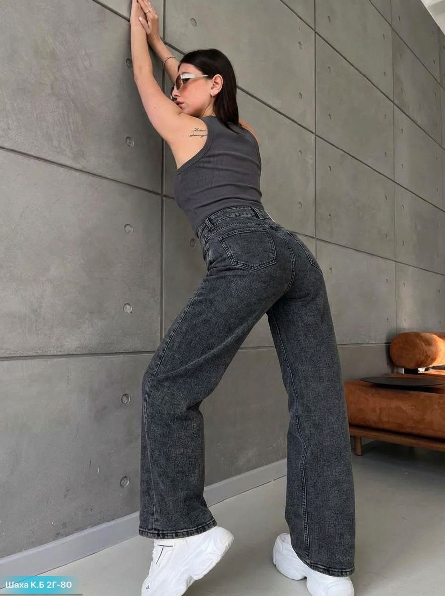 джинсы женский серый графит широкие,джинсы трубы широкие,джинсы широкие,джинсы,джинсы трубы женские