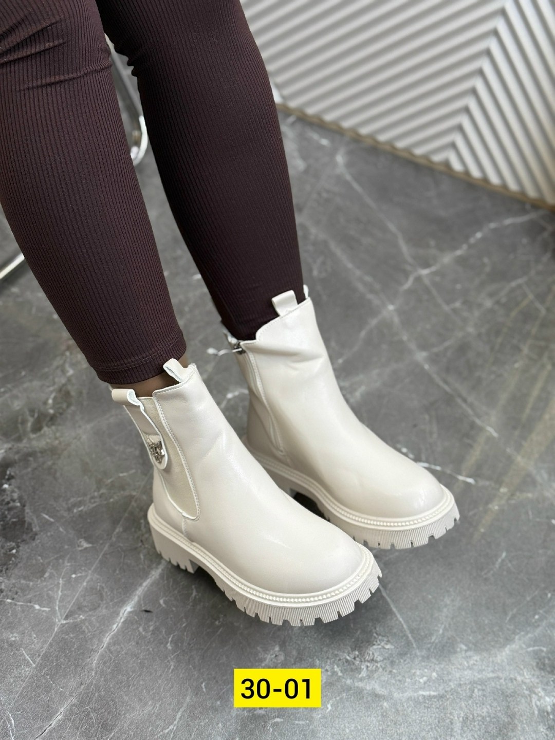 ботинки женские,, женская,женские ботинки зима f8787-66 бежевые,ботинки челси женские белые