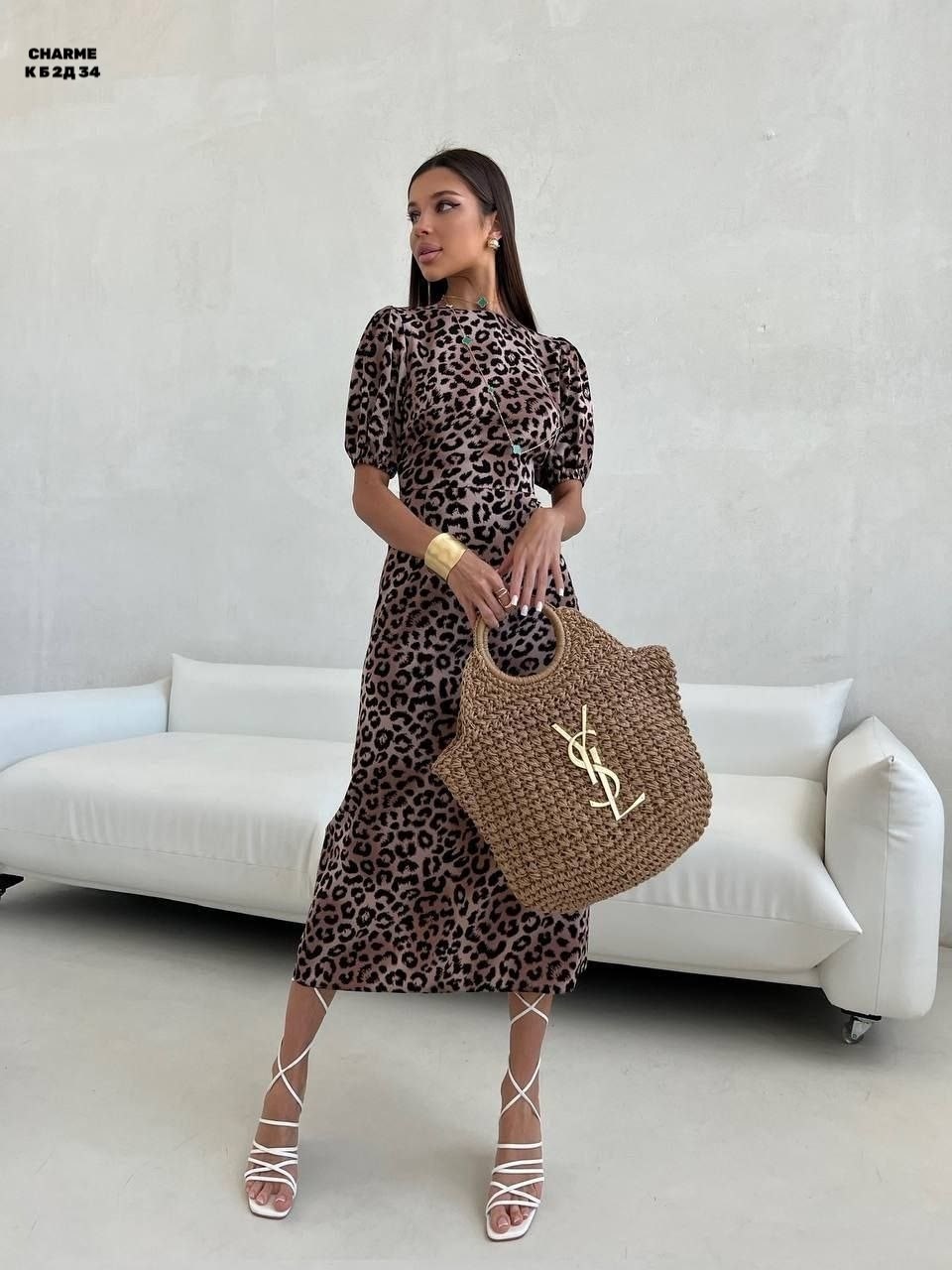 миди платье,платье с леопардовым принтом,платье женское леопардовое,платье женская,платье с короткими рукавами