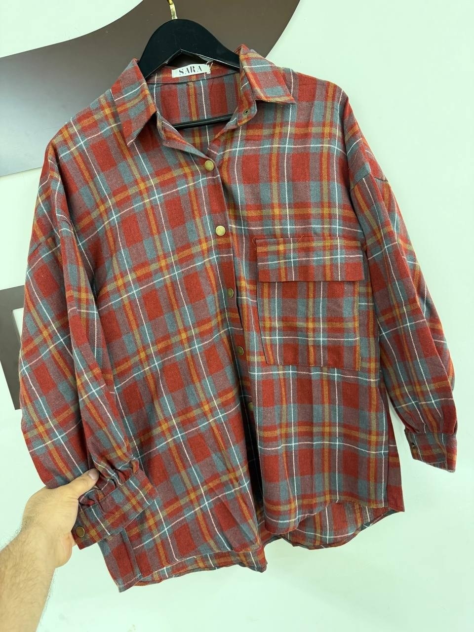 клетчатая женская рубашка,engineered garments фланелевая рубашка в клетку оранжевый,женская рубашка в клетку,клетчатая рубашка,рубашка в клетку женская оверсайз