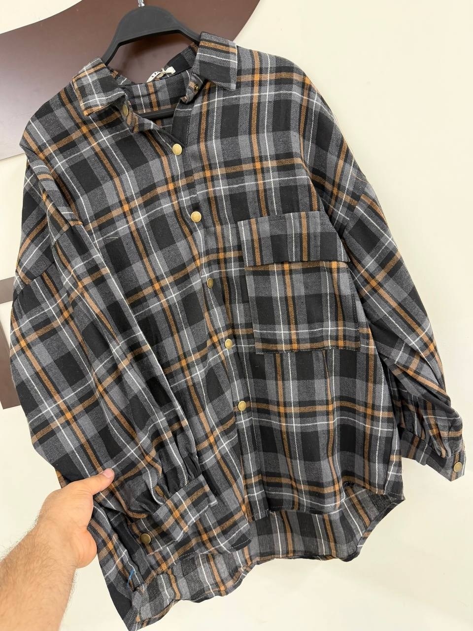 клетчатая женская рубашка,engineered garments фланелевая рубашка в клетку оранжевый,женская рубашка в клетку,клетчатая рубашка,рубашка в клетку женская оверсайз