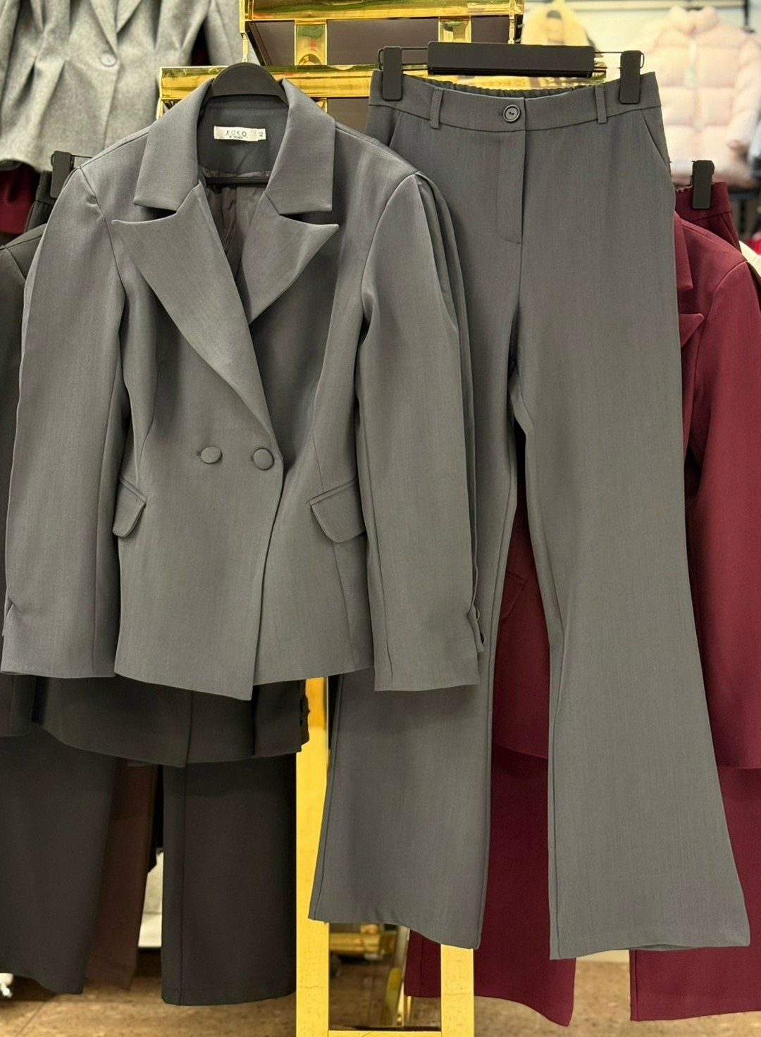 брючный костюм,костюм брючный женский офисный из трех предметов,женский брючный костюм,брючный костюм деловой с пиджаком sanro 322318520,женский деловой костюм