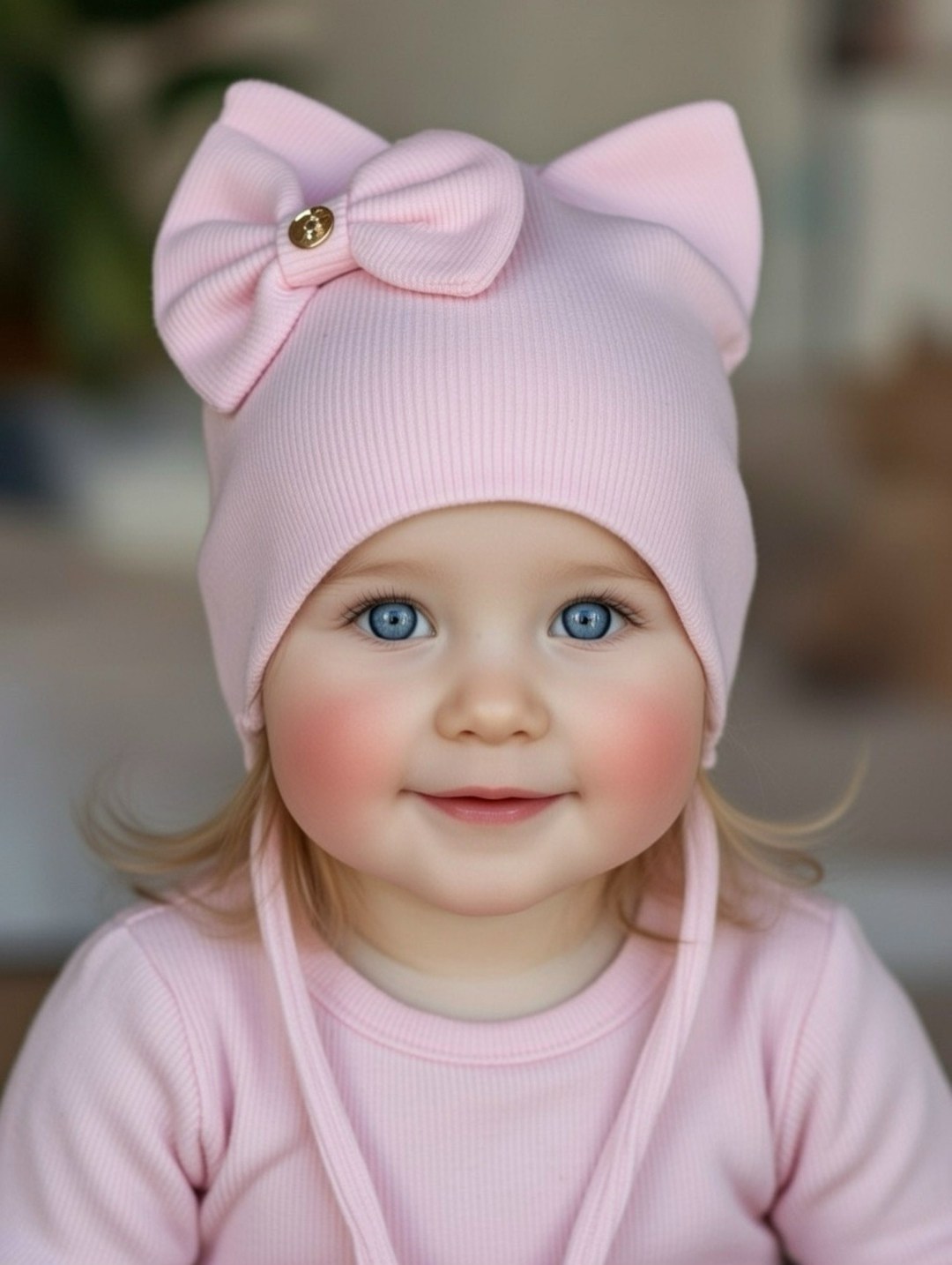 шапочка с ушками для новорожденных,шапочка для новорожденного,детская шапочка,шапка с ушками для малыша,шапочка для малыша