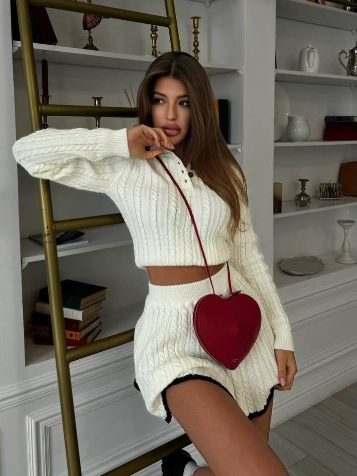 костюм трикотажный вязаный с юбкой best mood,женский вязаный костюм с юбкой,вязаные костюмы,вязаный костюм с юбкой,костюм с юбкой