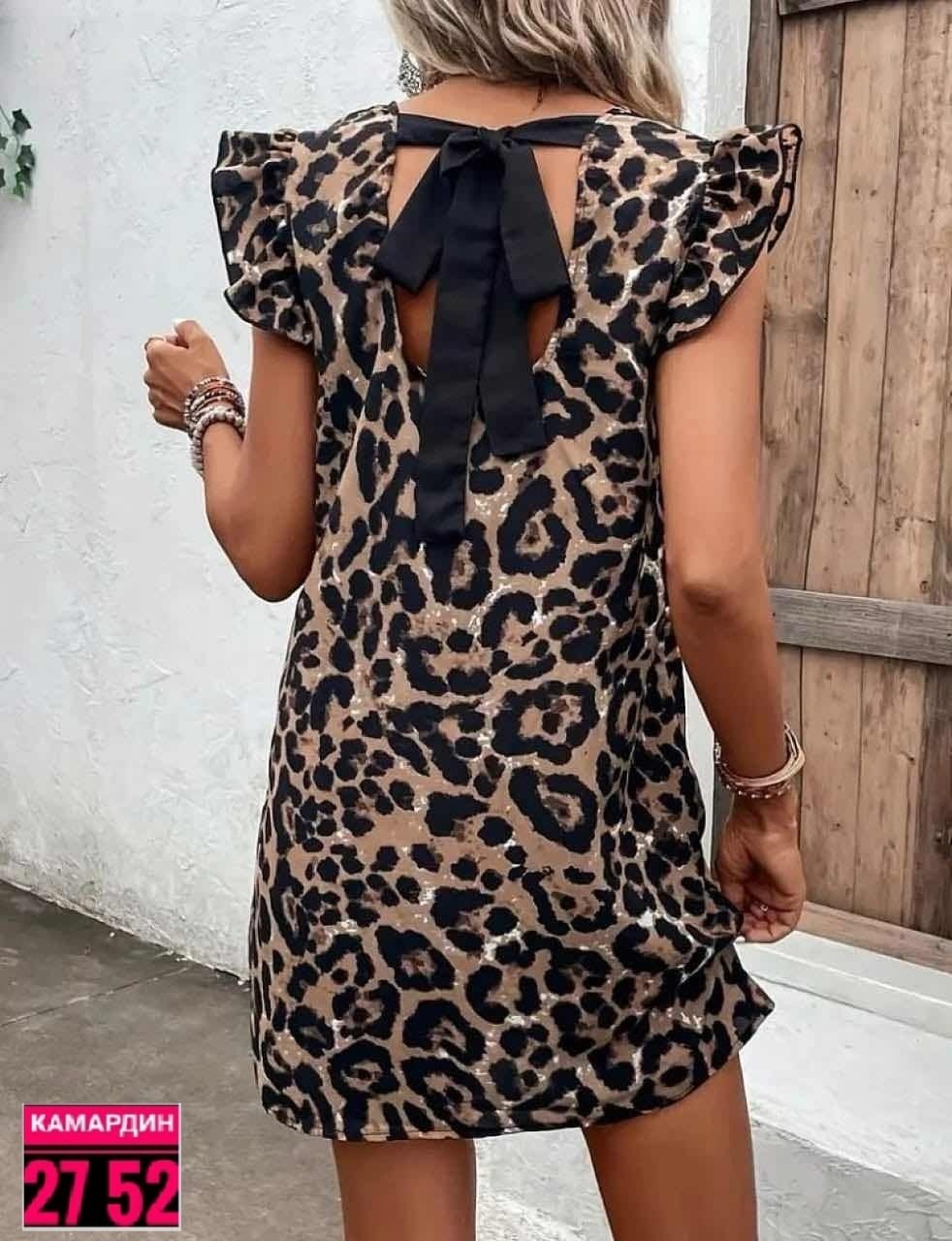 леопардовое трикотажное платье,платье с леопардовым принтом,леопардовое платье,платье женская,летнее платье