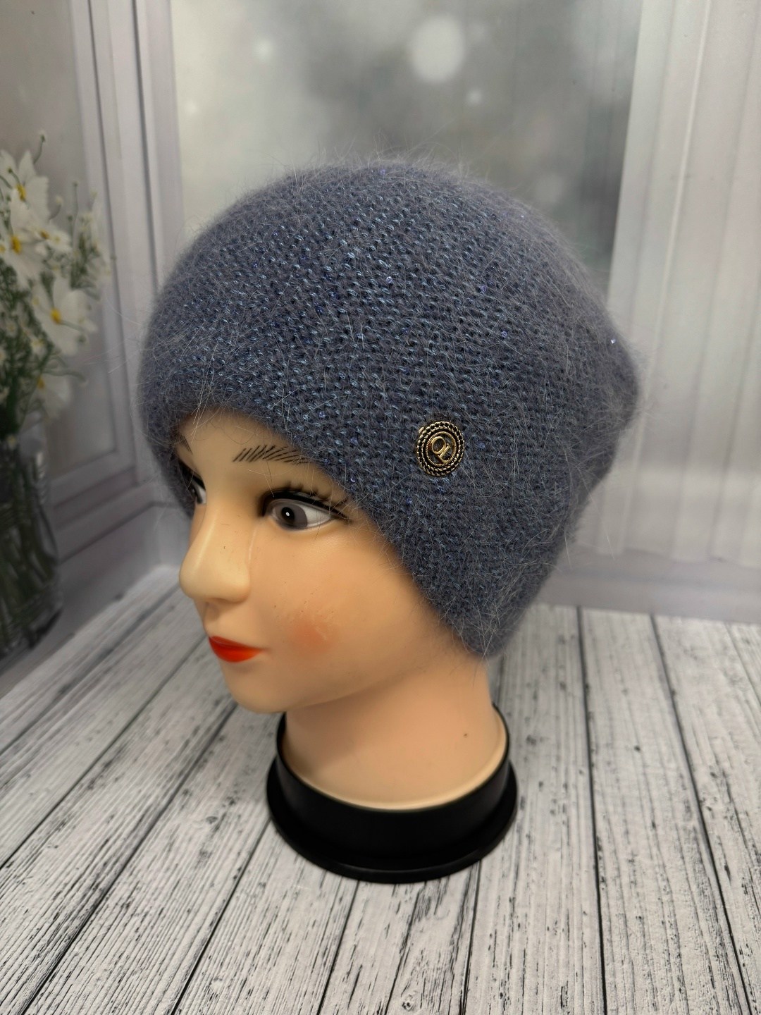 шапка для женщин,женская шапка,шапка для женщин ангора,шапка платок,шапка для женщин ангора арт.5529669