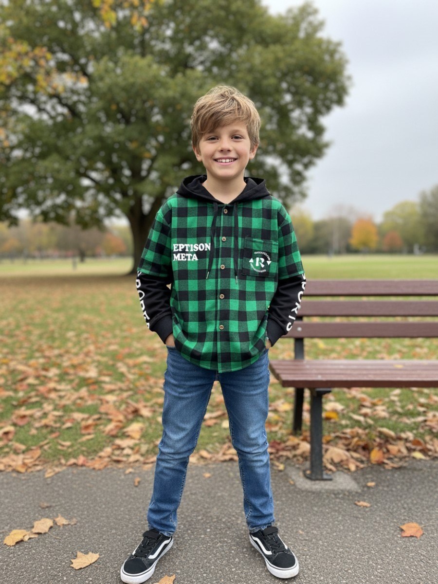 рубашка в клетку с капюшоном,рубашка для мальчика,рубашка с капюшоном,детская рубашка,рубашка клетчатая комбинированная с капюшоном