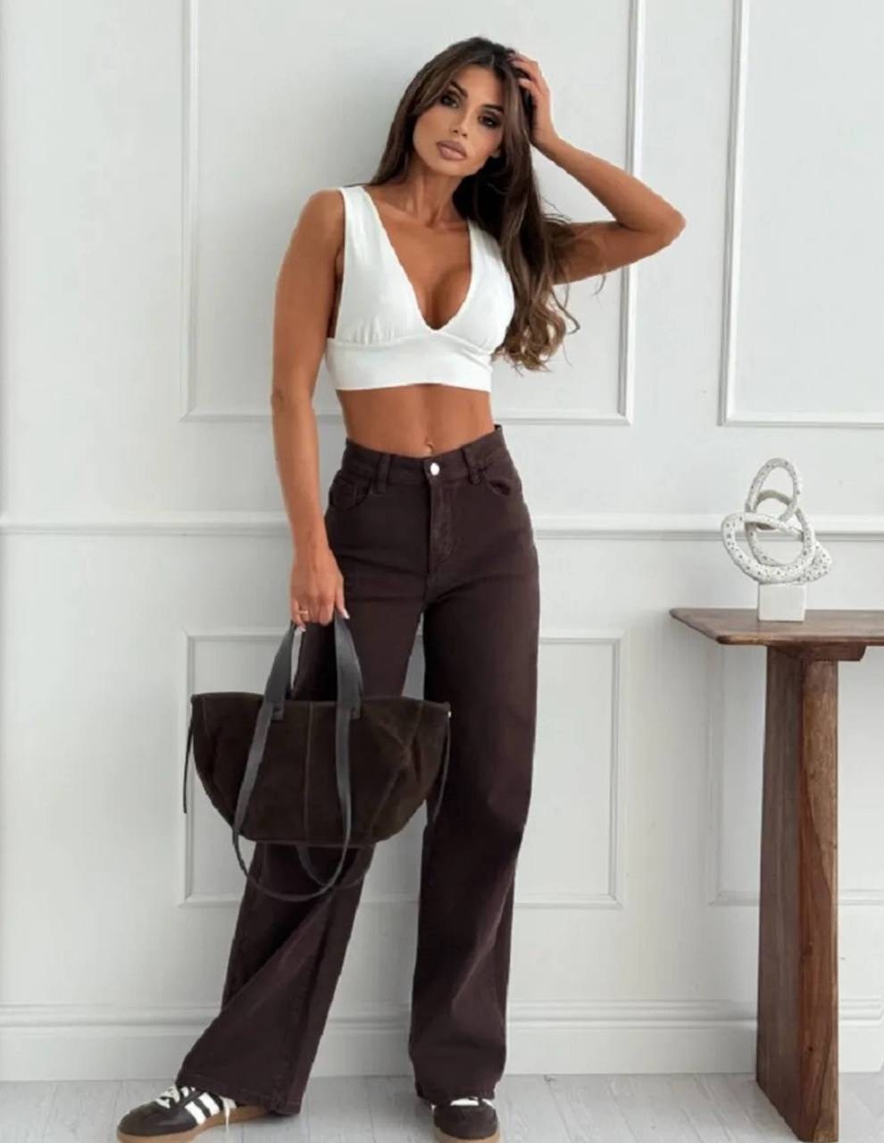 широкие джинсы,коричневые джинсы,коричневые джинсы женские,джинсы широкие коричневые,джинсы женские