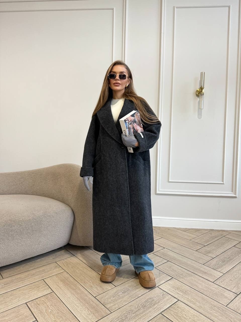 стильное пальто,оверсайз пальто,удлиненное пальто,длинное пальто женское,пальто кокон