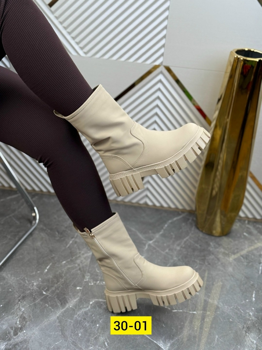 ,женские ботинки зима f8787-66 бежевые,ботинки женские, женская,ботинки