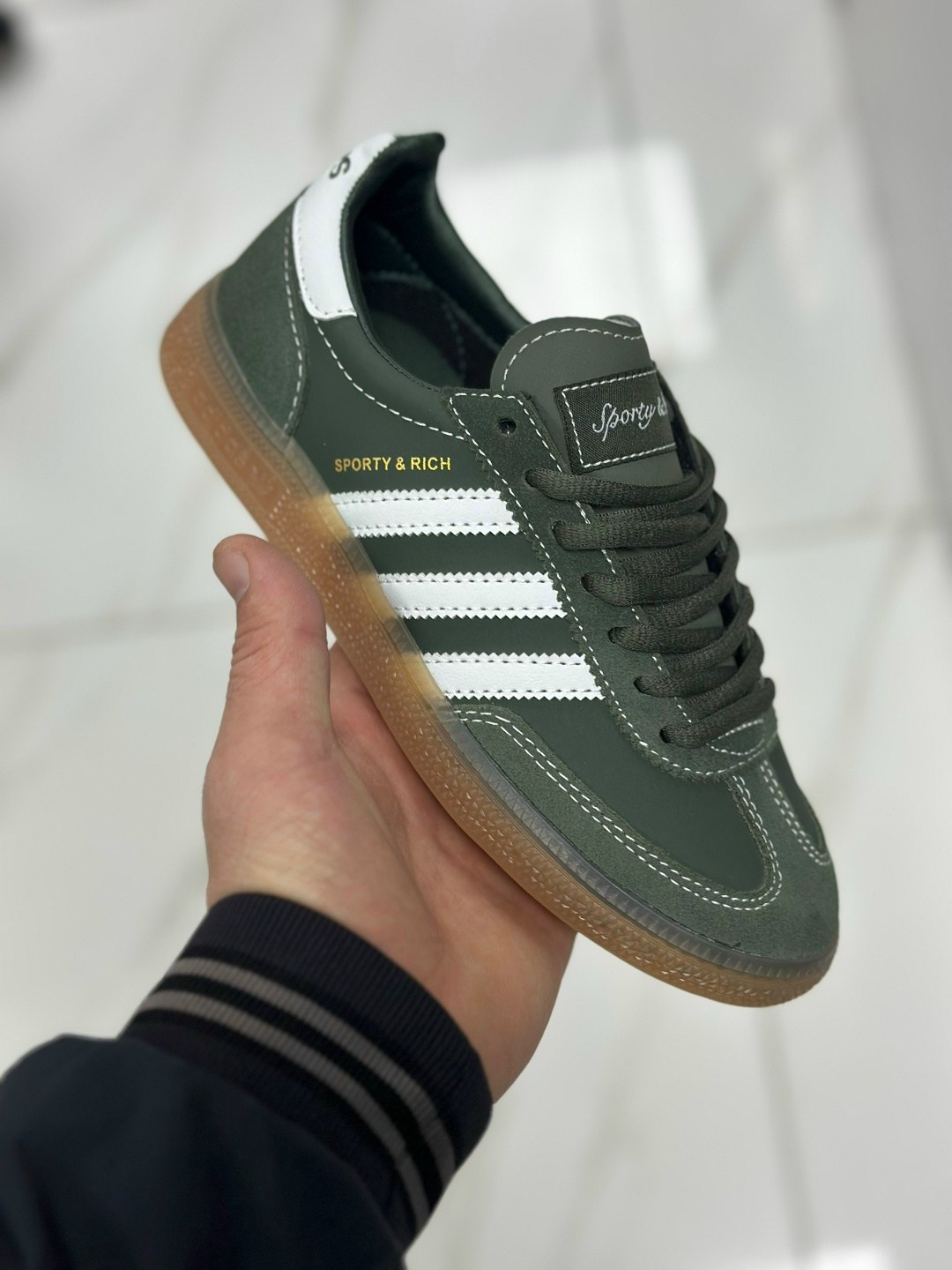 sporty & rich x adidas handball spezial dark green sneaker,sporty and rich adidas handball spezial dark green jp7067,sporty & rich x adidas handball spezial "dark green",sporty & rich x adidas handbal