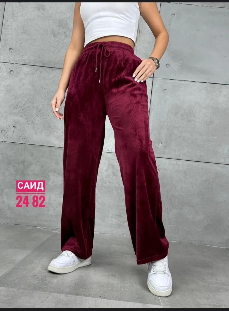 брюки велюровые широкие с высокой посадкой,широкие велюровые брюки палаццо s-style,брюки широкие велюровые с высокой посадкой banvanshop,женские штаны из велюра,брюки широкие велюровые с высокой посад