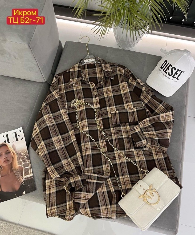 рубашка в клетку женская оверсайз thirteen brand,рубашка женская,рубашка женская в клетку,рубашка женская оверсайз в клетку,рубашка в клетку