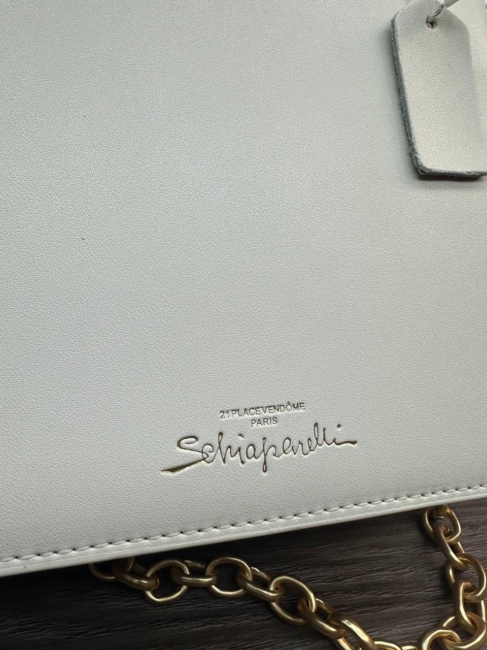 сумка-тоут schiaparelli,сумка женская schiaparelli,сумка schiaparelli,сумка schiaparelli натуральная кожа,женская белая сумка schiaparelli anatomy jewelry