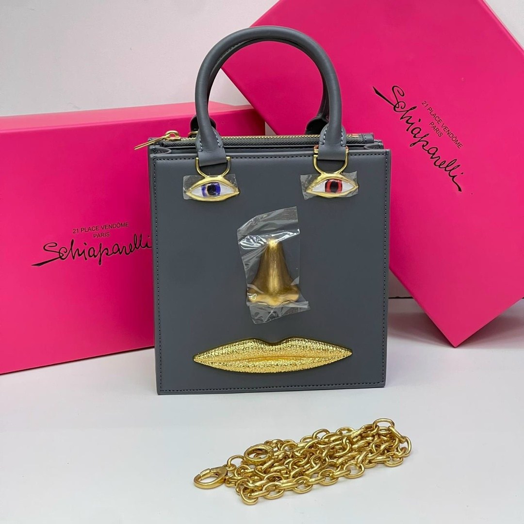 сумка schiaparelli,сумка-тоут schiaparelli,сумка женская schiaparelli,брендовая женская сумка,бархатная сумка для глаз schiaparelli premium sense demon