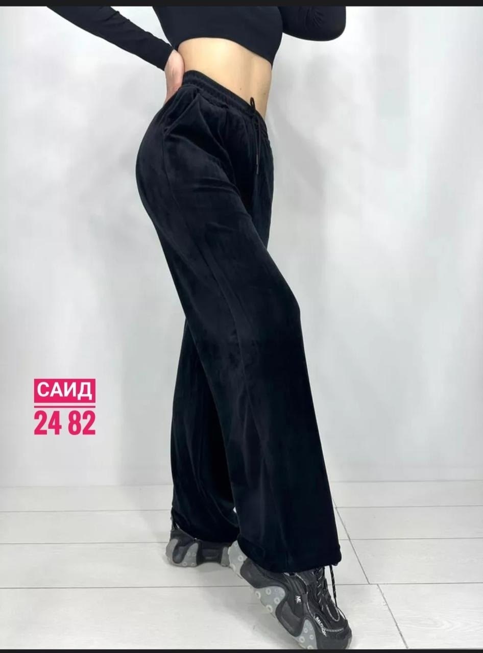 брюки велюровые широкие с высокой посадкой,широкие велюровые брюки палаццо s-style,брюки широкие велюровые с высокой посадкой banvanshop,женские штаны из велюра,брюки широкие велюровые с высокой посад