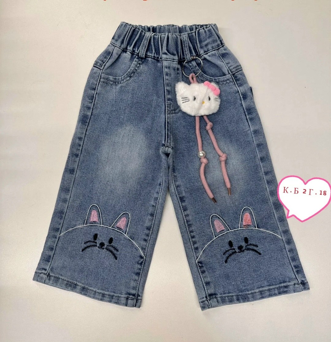 джинсы для девочек,широкие джинсы для девочек,джинсы детские,джинсы для девочек повседневные,джинсовые брюки