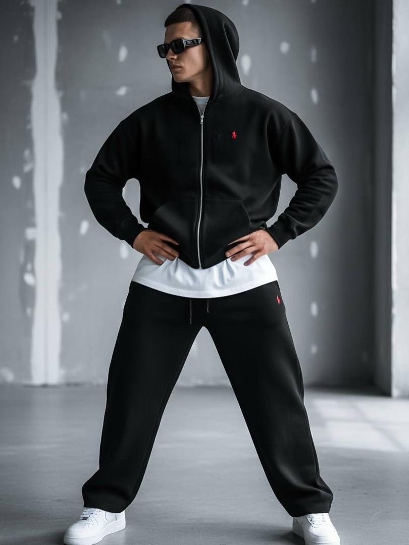 спортивный костюм мужской,спортивный костюм мужской на флис,спортивный костюм,спортивный костюм мужской демисезонный на флисе черного цвета