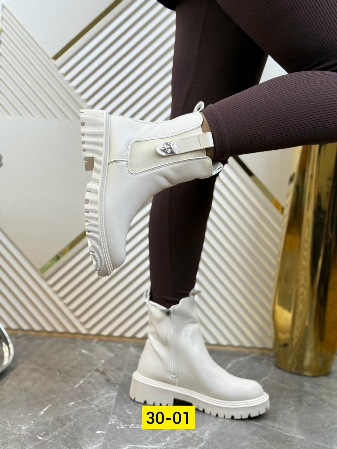 ботинки женские,, женская,женские ботинки зима f8787-66 бежевые,ботинки челси женские белые