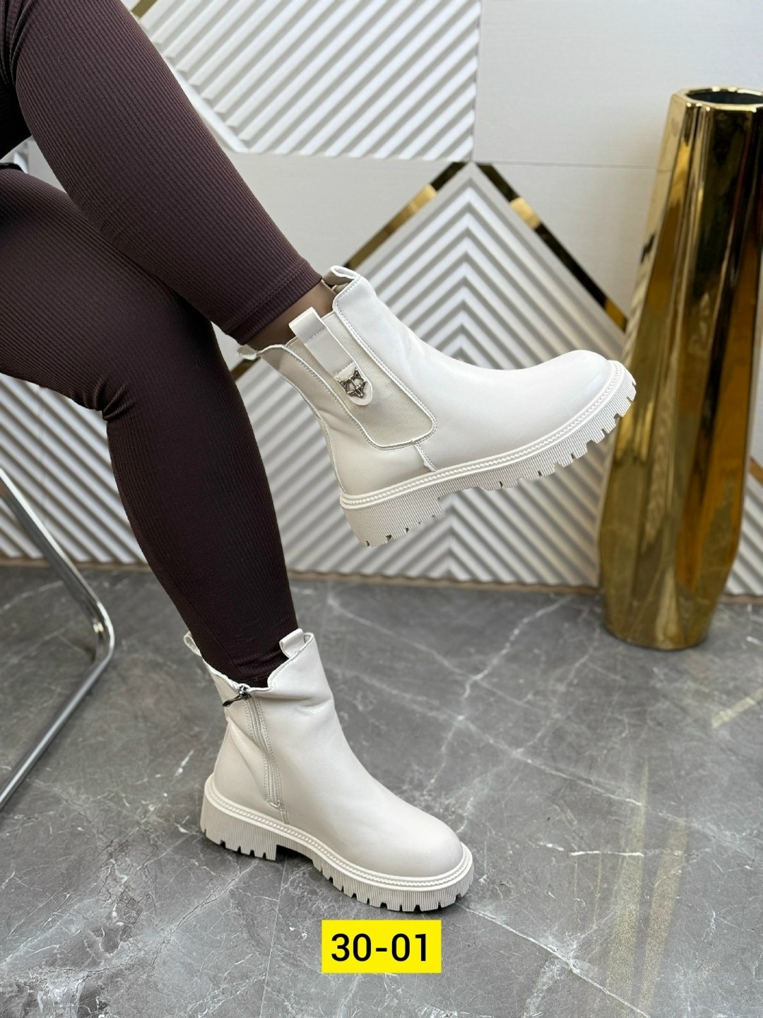 ботинки женские,, женская,женские ботинки зима f8787-66 бежевые,ботинки челси женские белые