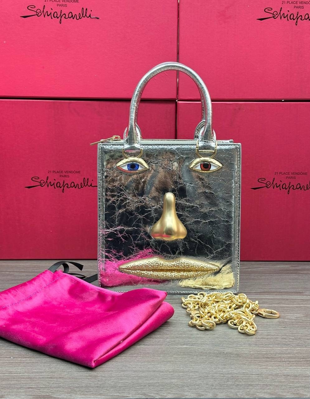 сумка-тоут schiaparelli,сумка schiaparelli,женская сумка schiaparelli,бархатная сумка для глаз schiaparelli premium sense demon,сумка женская shiaparelli & salvador dali