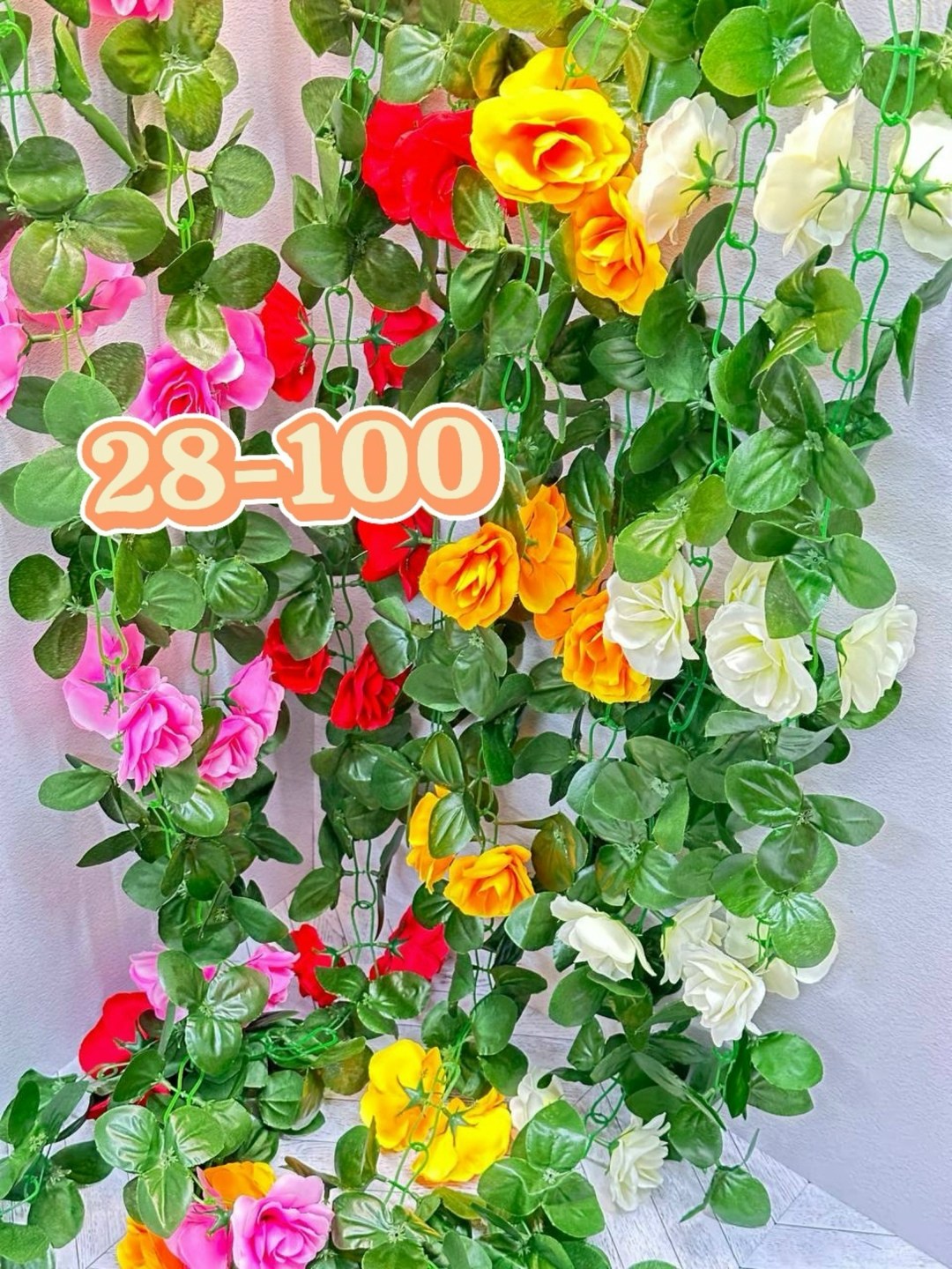 цветы искусственные лиана,лиана искусственная,цветок искусственная,висячие розы,висячие цветы