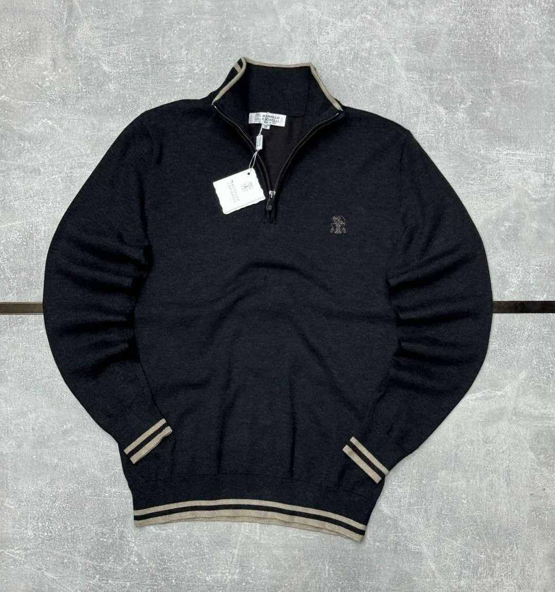джемпер ralph lauren zip,поло свитер,мужской джемпер quarter-zip burberry beige,мужская кофта,polo ralph lauren бежевый хлопковый джемпер / свитер для мужчин