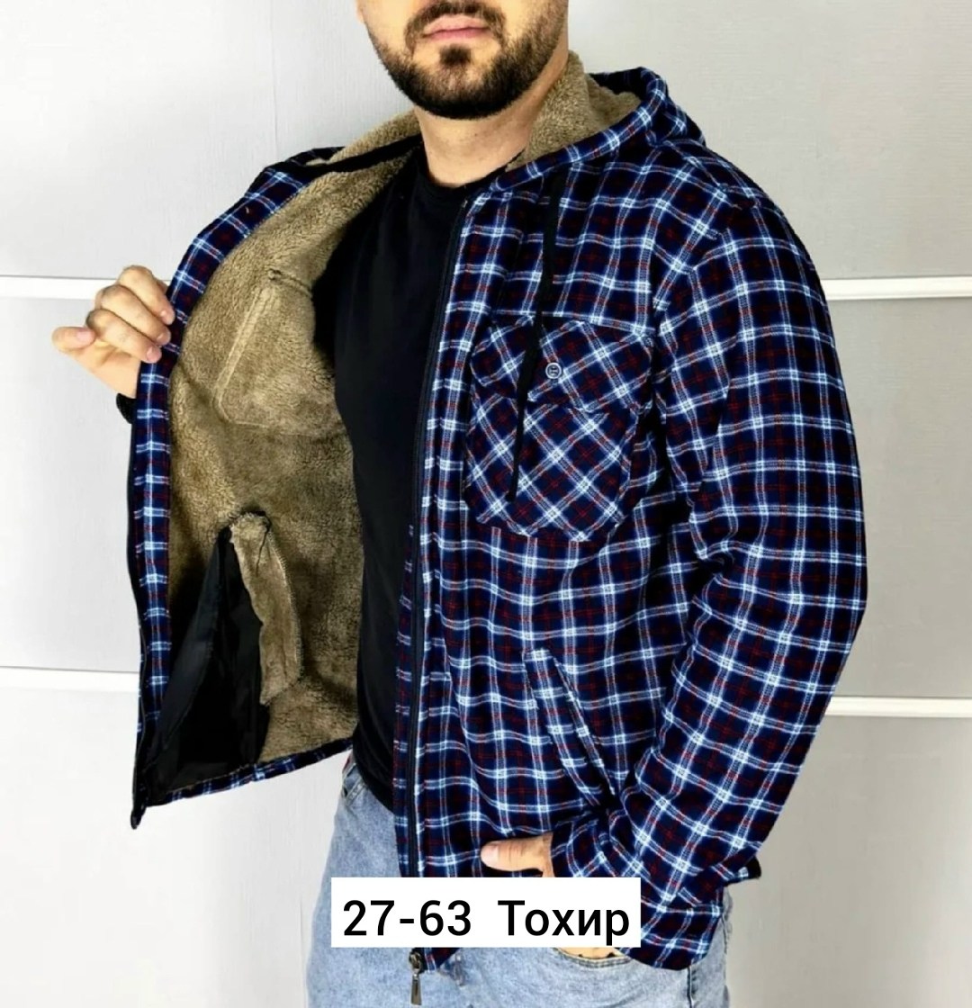 рубашка теплая на флисе,рубашка с капюшоном,мужская клетчатая рубашка,теплая рубашка,рубашка на флисе