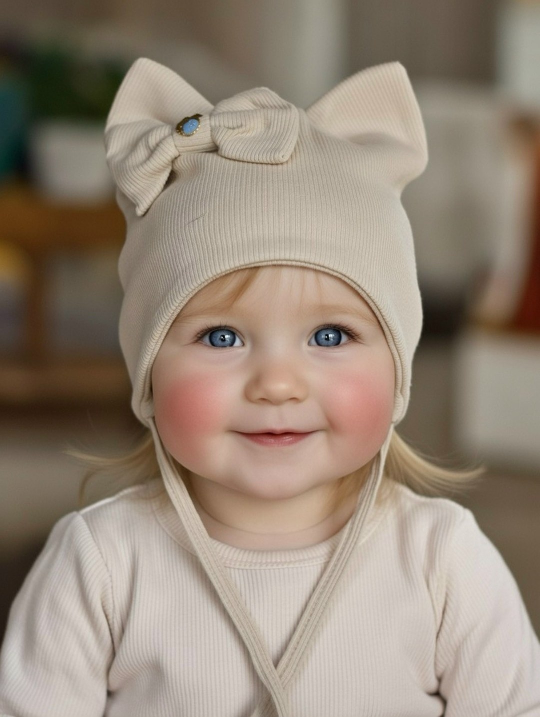 шапочка с ушками для новорожденных,шапочка для новорожденного,детская шапочка,шапка с ушками для малыша,шапочка для малыша