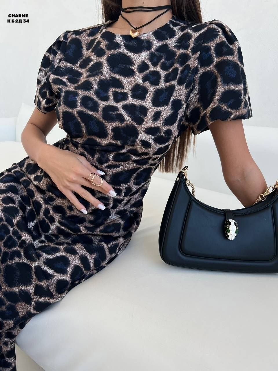 миди платье,платье с леопардовым принтом,платье женское леопардовое,платье женская,платье с короткими рукавами