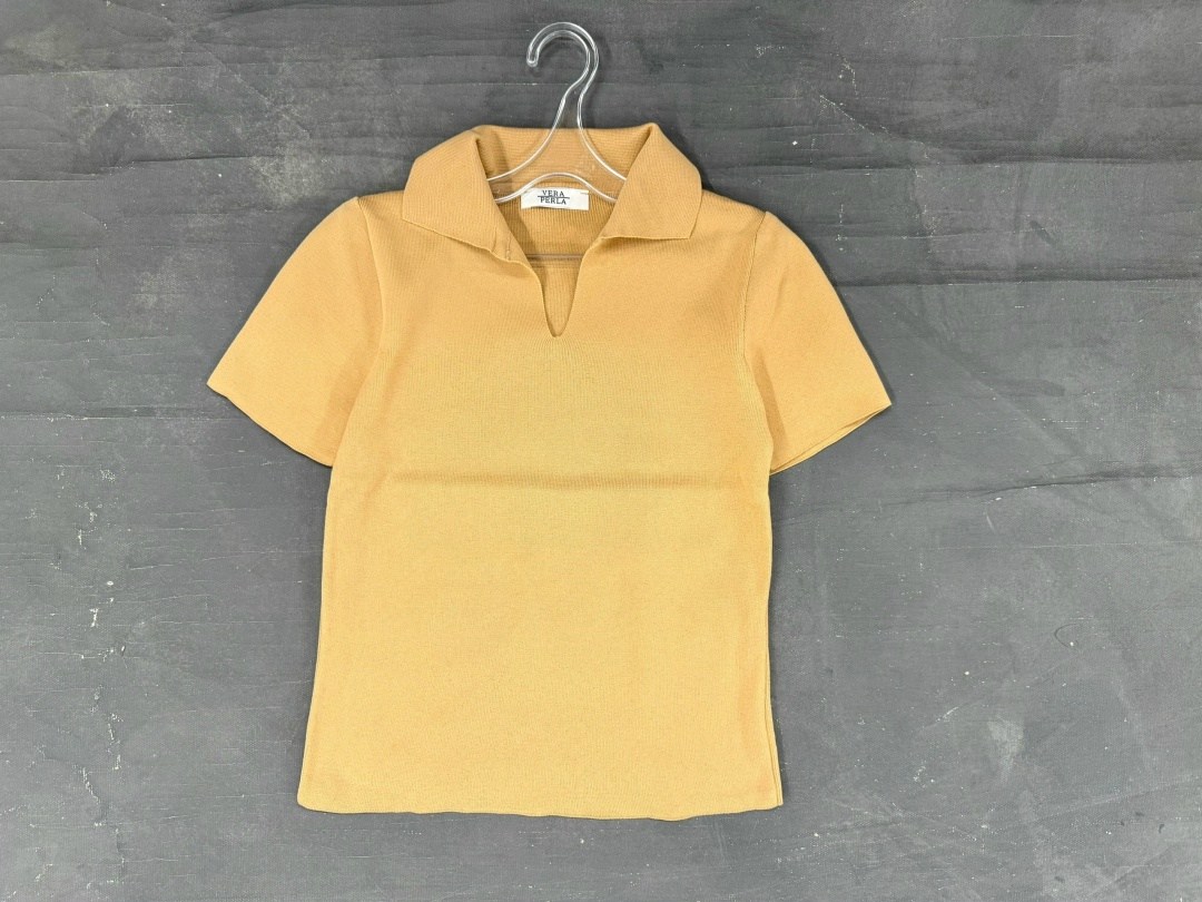 футболка детская поло minaku basic line цвет бежевый,поло бежевого цвета,футболка детская поло,бежевая футболка,поло с