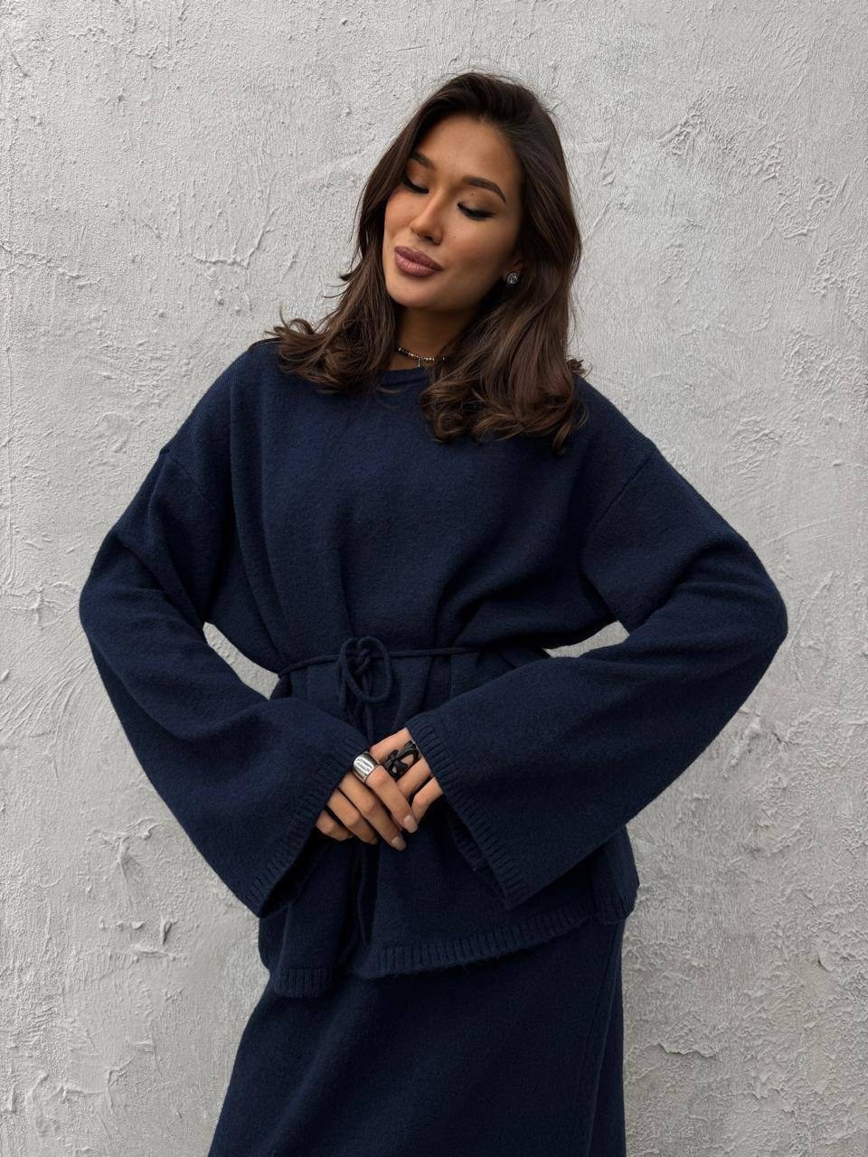 трикотажные костюмы,трикотажный костюм с юбками,костюмы женские с юбкой,вязаные костюмы