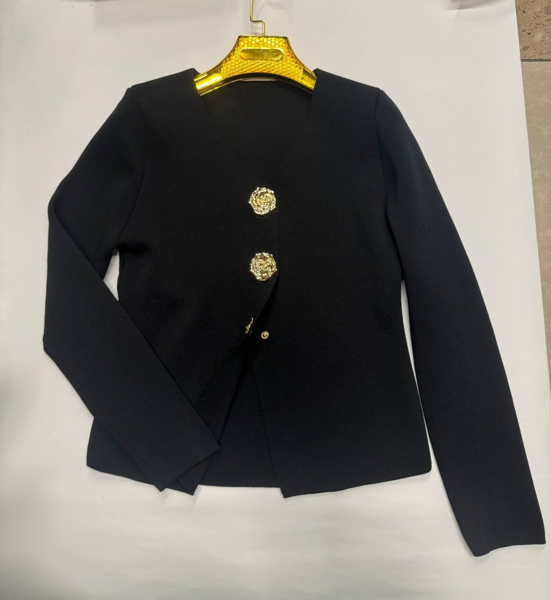 кардиган balmain,кардиган balmain черный,женская кофта,жакет balmain,кардиган на пуговицах