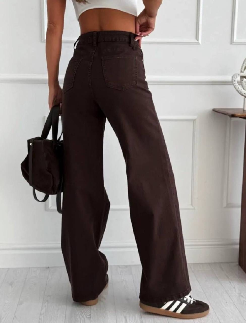 широкие джинсы,коричневые джинсы,коричневые джинсы женские,джинсы широкие коричневые,джинсы женские