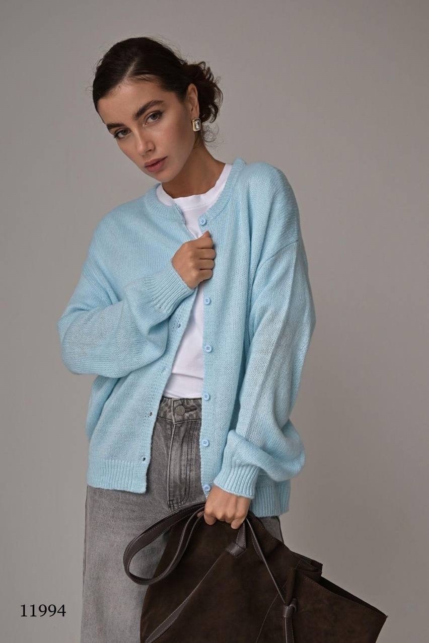 голубой кардиган,кардиган,кардиган женский,вязаные кардиганы,кардиган женский вязаный