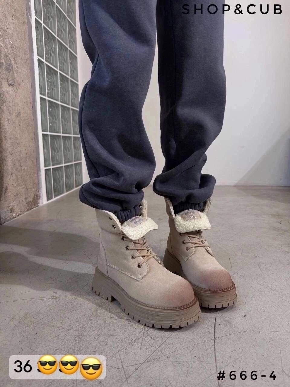 зимние ботинки замшевые miu miu,,угги зимние на платформе,женские угги,ботинки miu miu