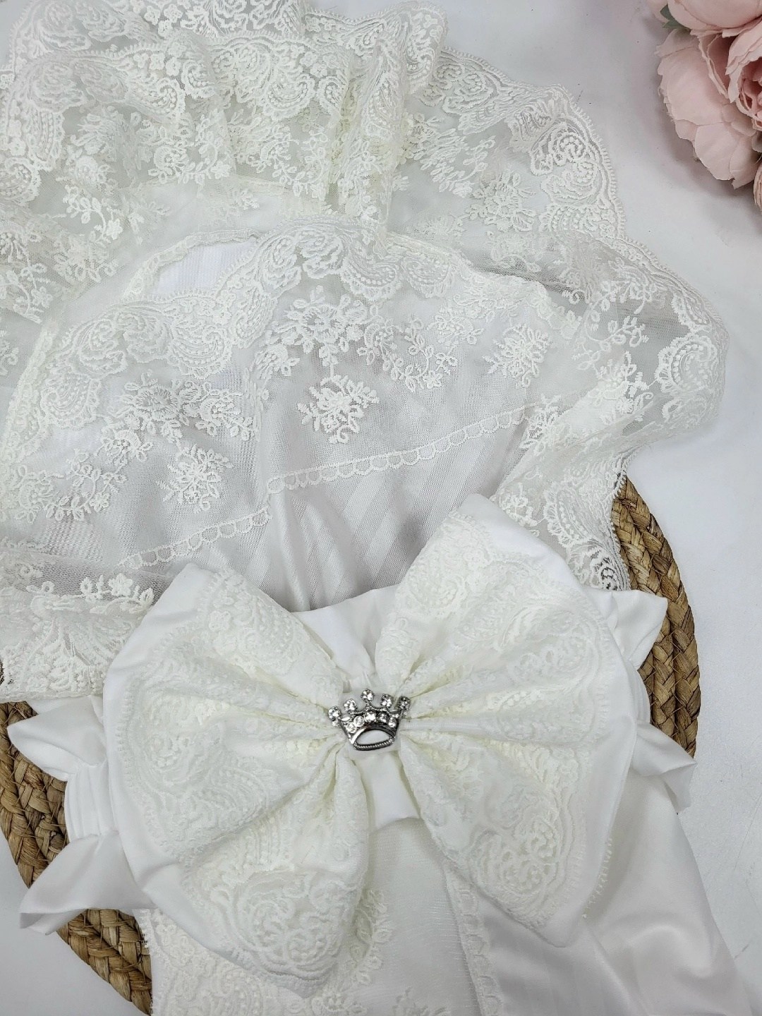 конверт на выписку,зимний конверт-одеяло на выписку "принцесса" молочный с розовым кружевом,летний конверт-одеяло на выписку "принцесса" (молочный с розовым кружевом),комплект на выписку luxury baby,а