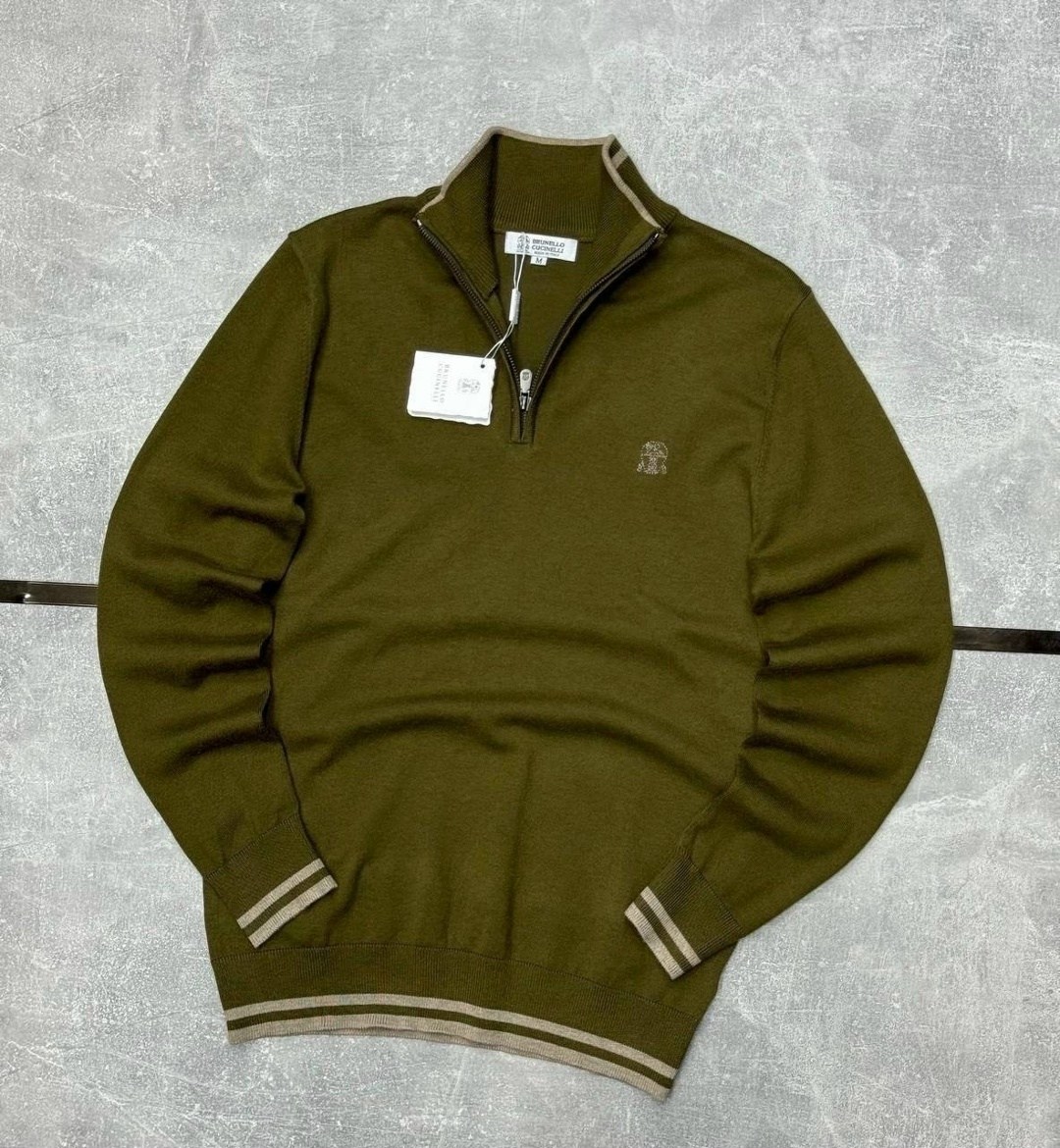 джемпер ralph lauren zip,поло свитер,мужской джемпер quarter-zip burberry beige,мужская кофта,polo ralph lauren бежевый хлопковый джемпер / свитер для мужчин