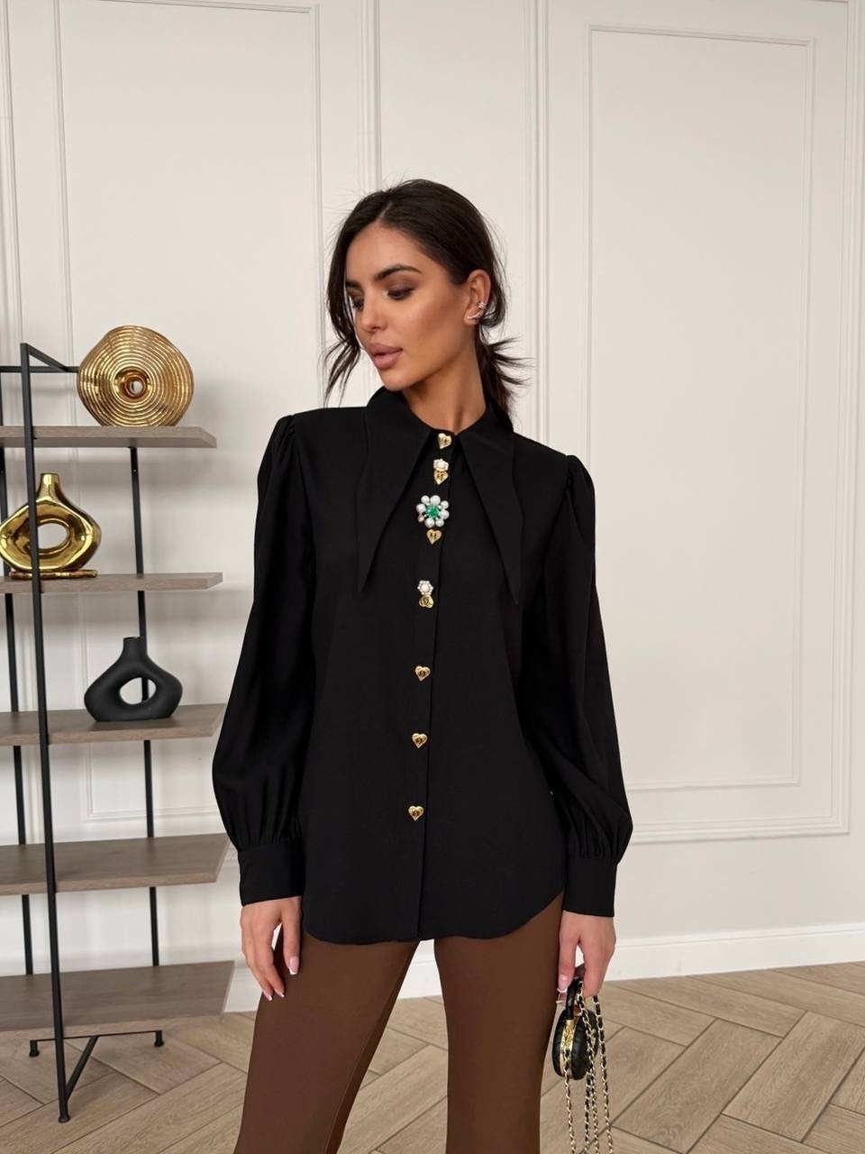 женская блуза,блузка женская,блузка стильная,рубашка коричневая,блуза