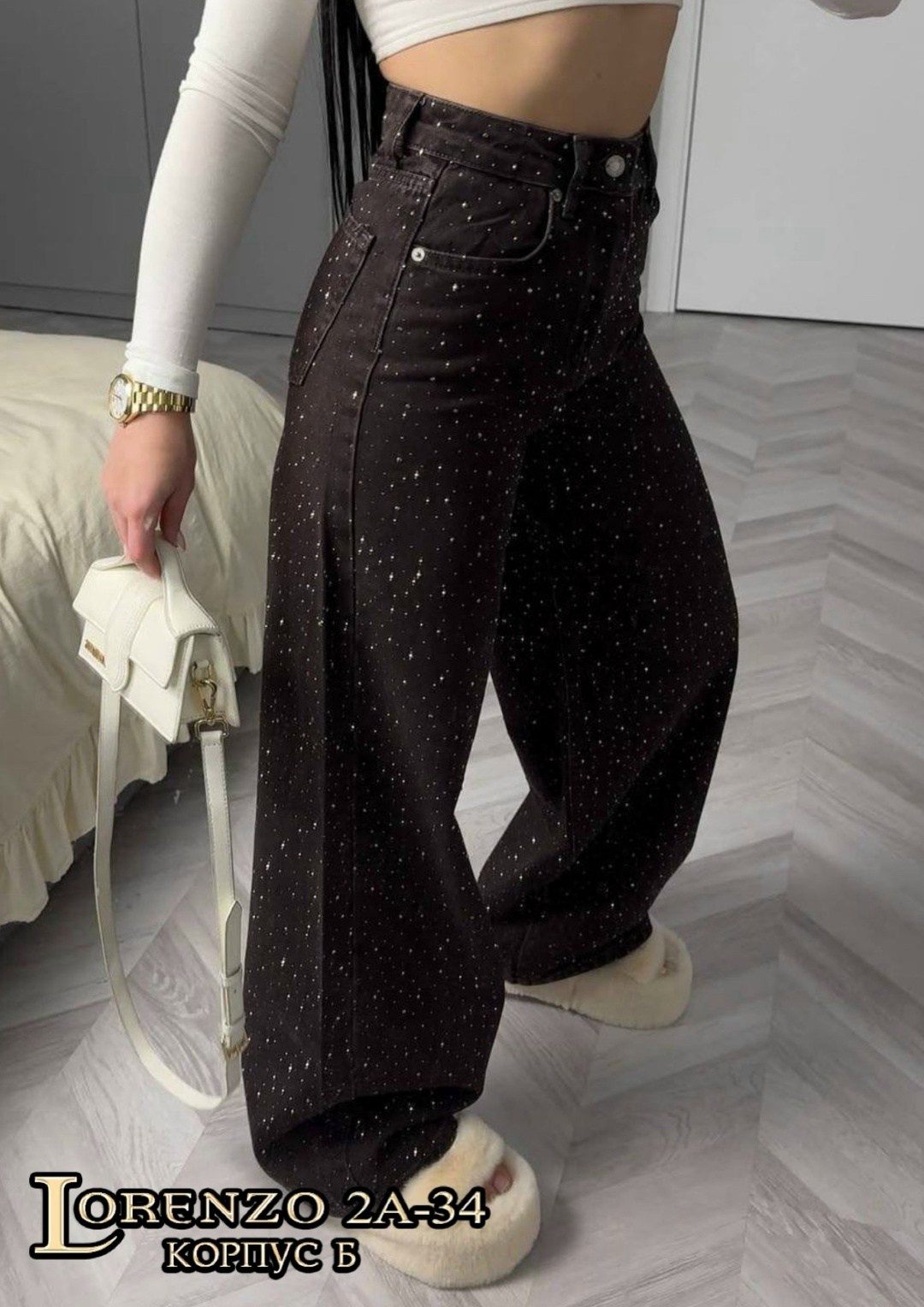 джинсы со стразами,джинсы труб со стразами,джинсы клеш со стразами h&a collection,джинсы женские,женские джинсы со стразами