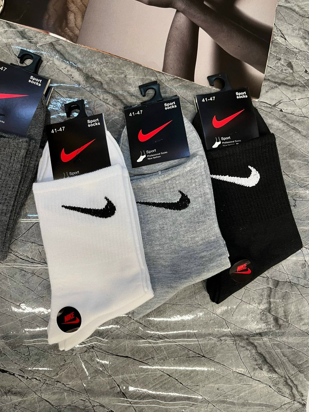 мужские носки nike 41-47 набор 10 пар,комплект носков мужских nike спорт1 черных 41-47,мужские носки,комплект носки мужские,носки мужские 10 пар