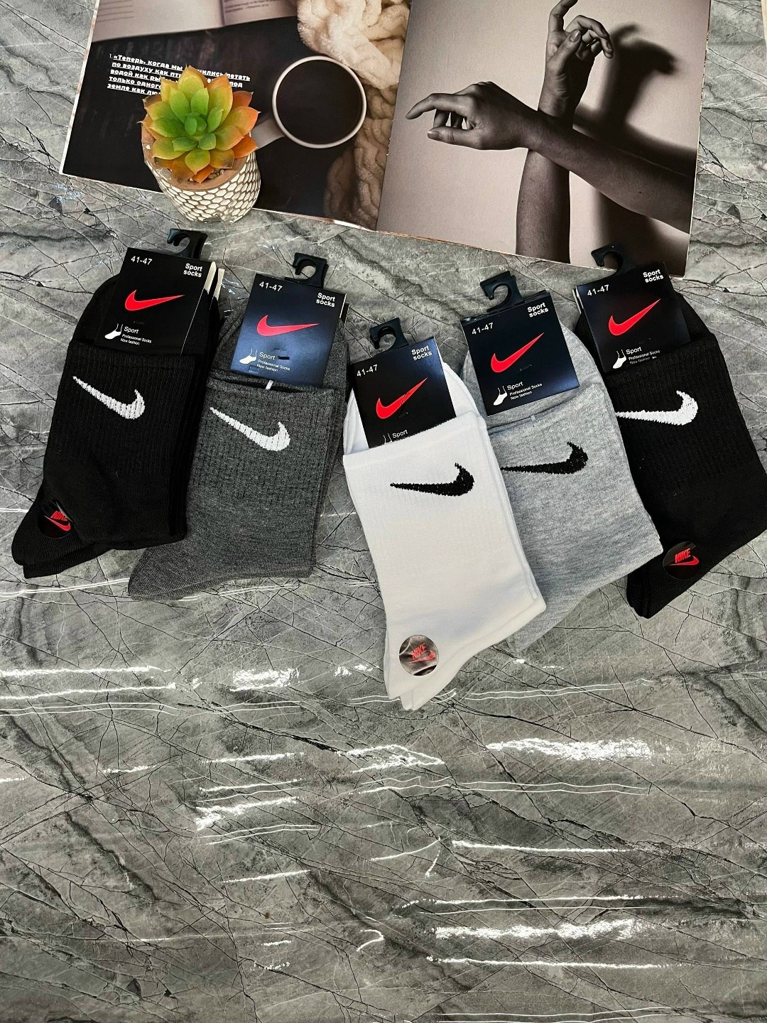 мужские носки nike 41-47 набор 10 пар,комплект носков мужских nike спорт1 черных 41-47,мужские носки,комплект носки мужские,носки мужские 10 пар