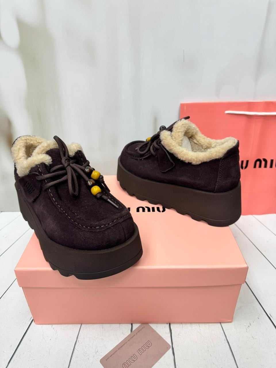 ,женские ботинки miu miu delave на меху, женская,ботинки miu miu, женская