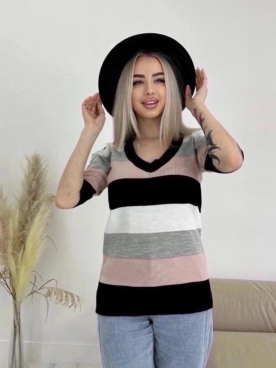 женская кофта в полоску,кофта с коротким рукавом трикотажная,стильная кофта,кофта женский,кофта с короткими рукавами