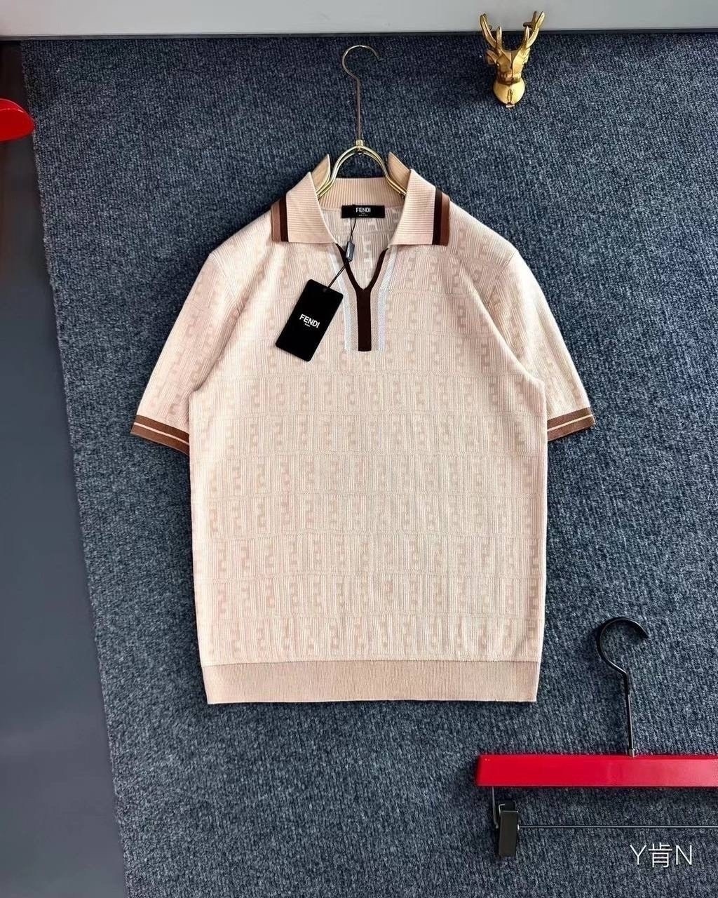 поло fendi,мужская мода,мужская кофта,поло с короткими рукавами,брендовые одежды