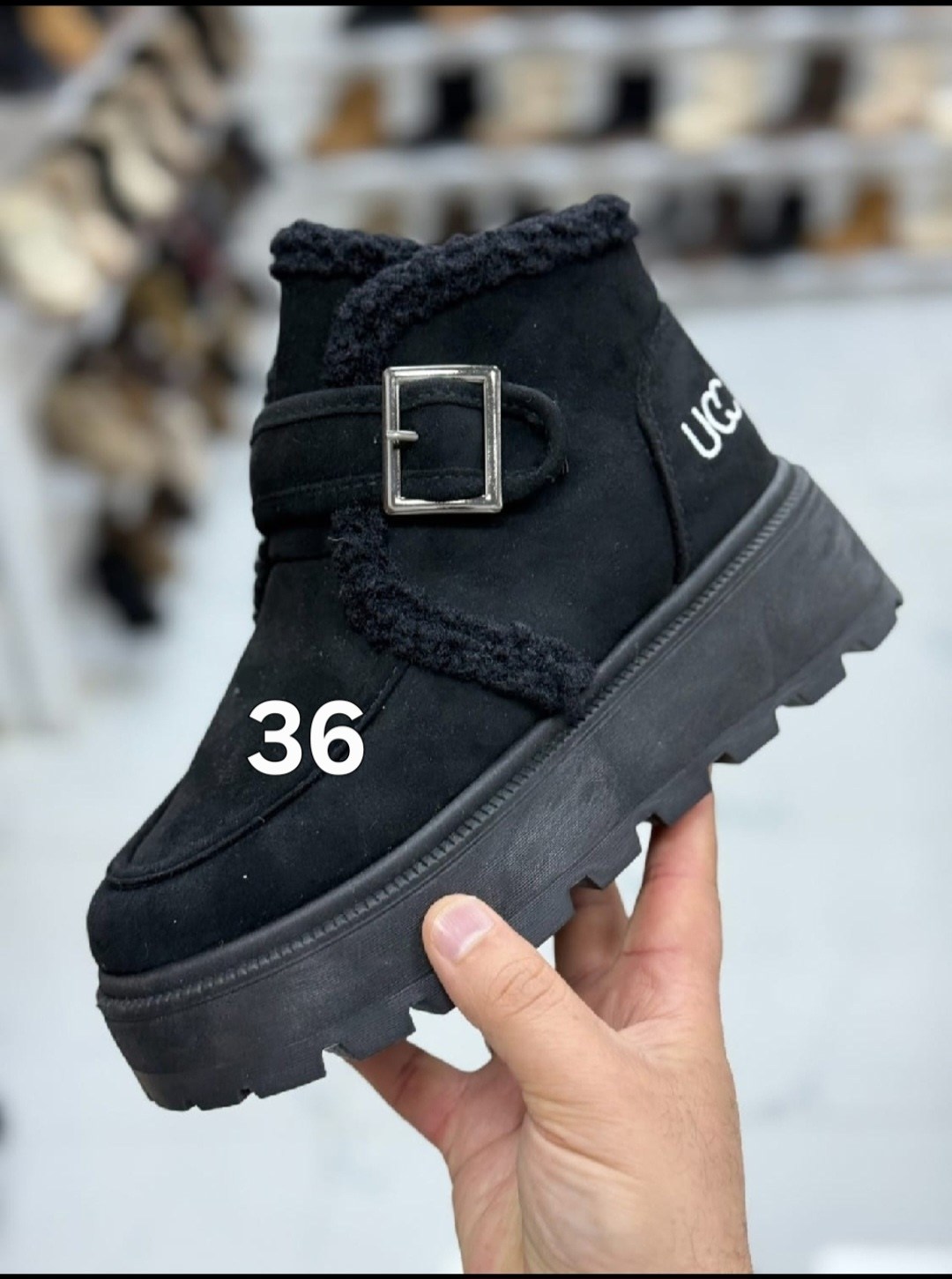 угги женские,угги женские ugg,,угги miu-miu с ремешком на зиму, женская